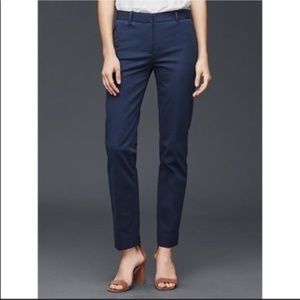 Navy straight leg pants